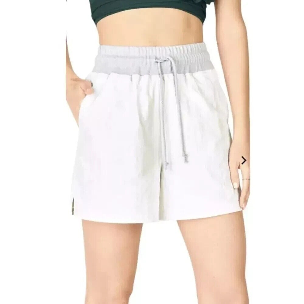 Fabletics Jemma Short Womens 4X Cream Athletic Boyfriend Fit‎ Pockets Adjustable